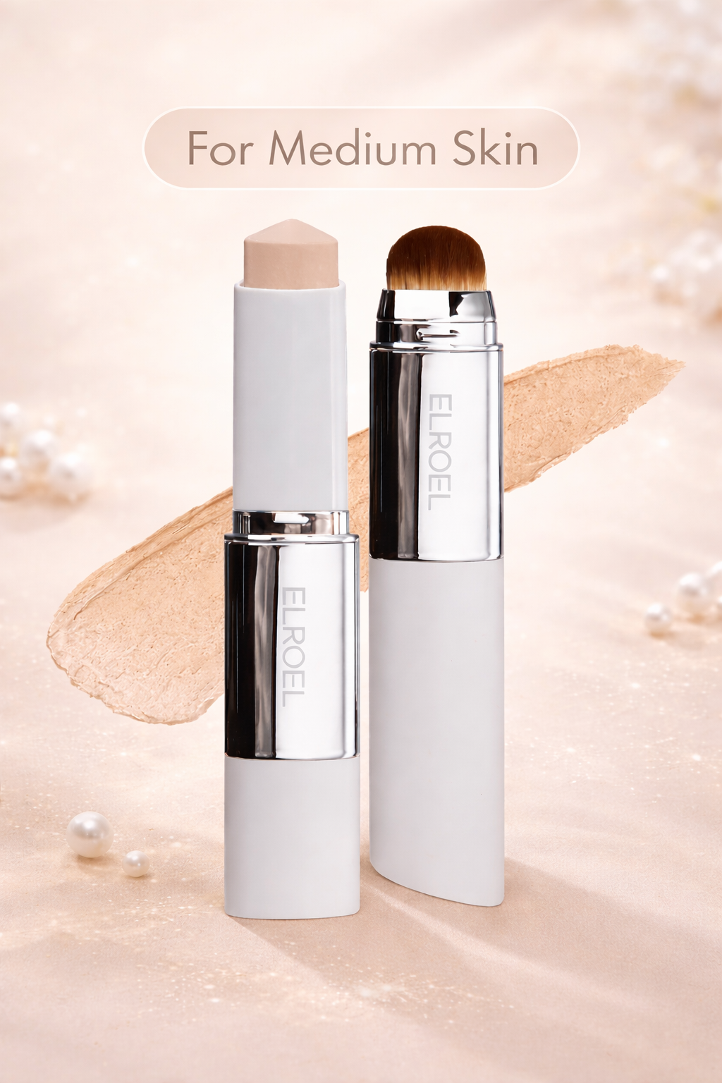 ELROEL Blanc V-Stick: 2-in-1 Color-Changing & Collagen Glow Foundation