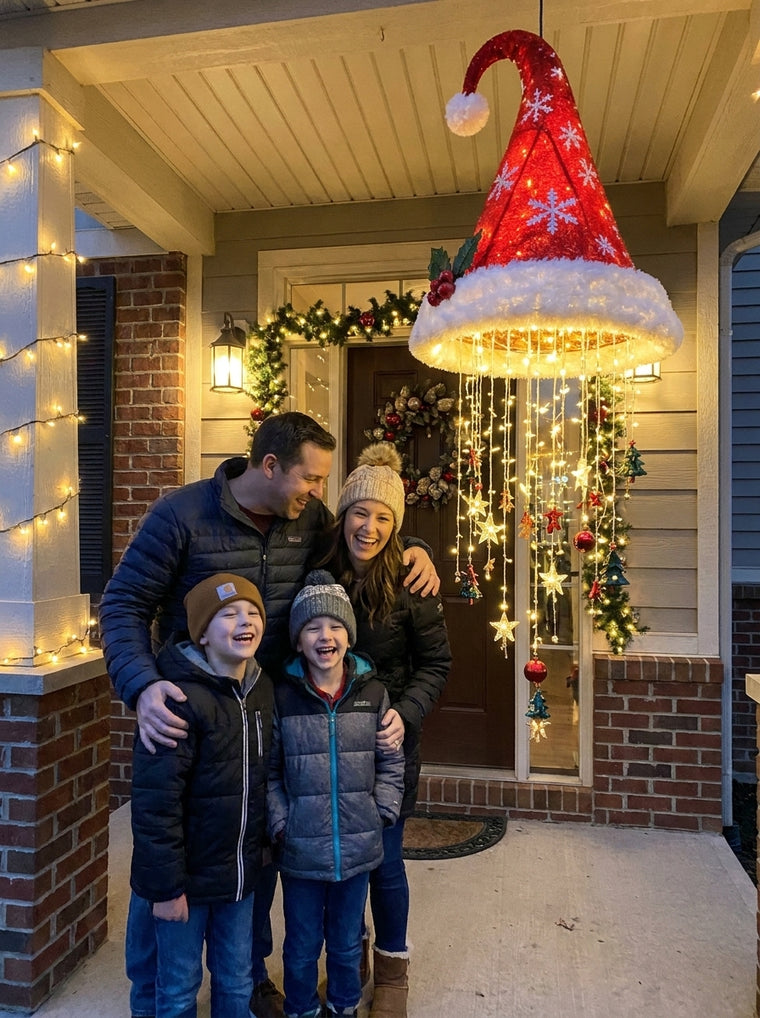 Our porch looks magical now