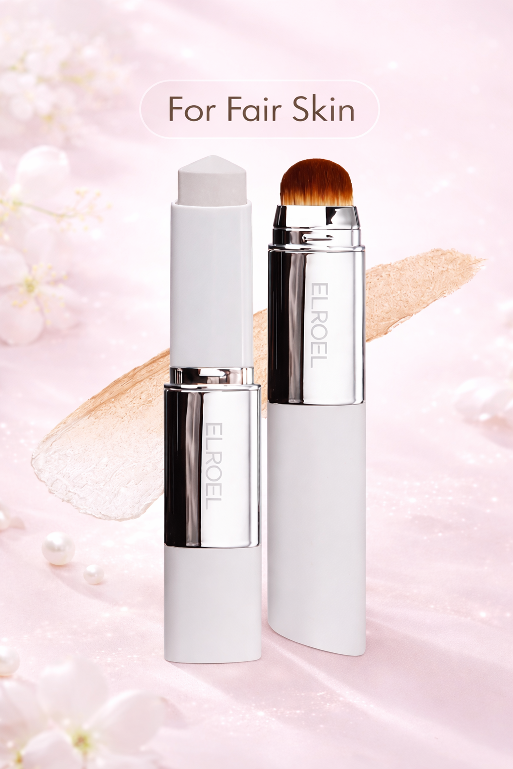 ELROEL Blanc V-Stick: 2-in-1 Color-Changing & Collagen Glow Foundation