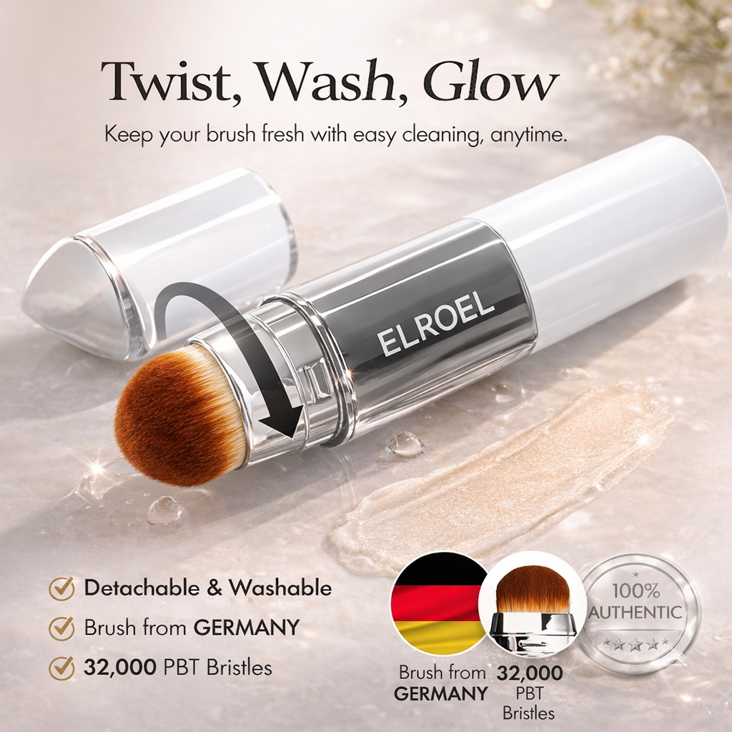 ELROEL Blanc V-Stick: 2-in-1 Color-Changing & Collagen Glow Foundation