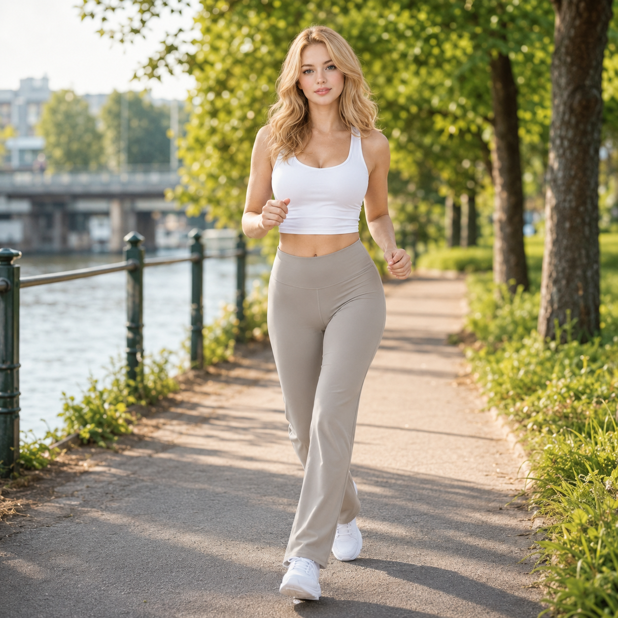 Luminouswand Women's High-Waisted Flare Yoga Pants - Bootcut Athleisure with Stretch