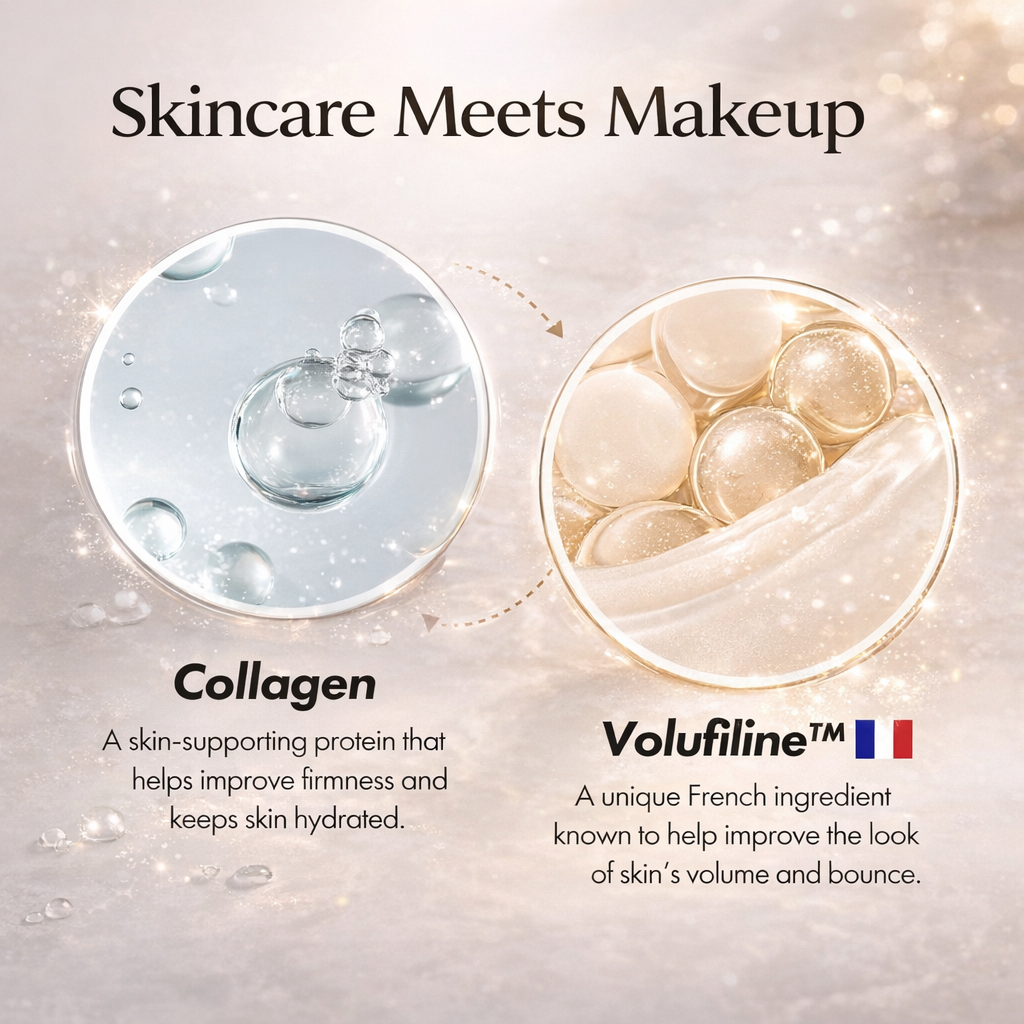 ELROEL Blanc V-Stick: 2-in-1 Color-Changing & Collagen Glow Foundation