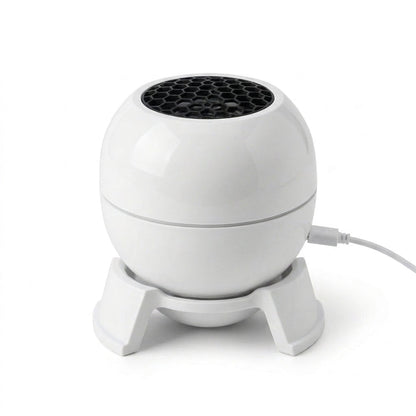 White Christmas ceiling projector product photo on white background