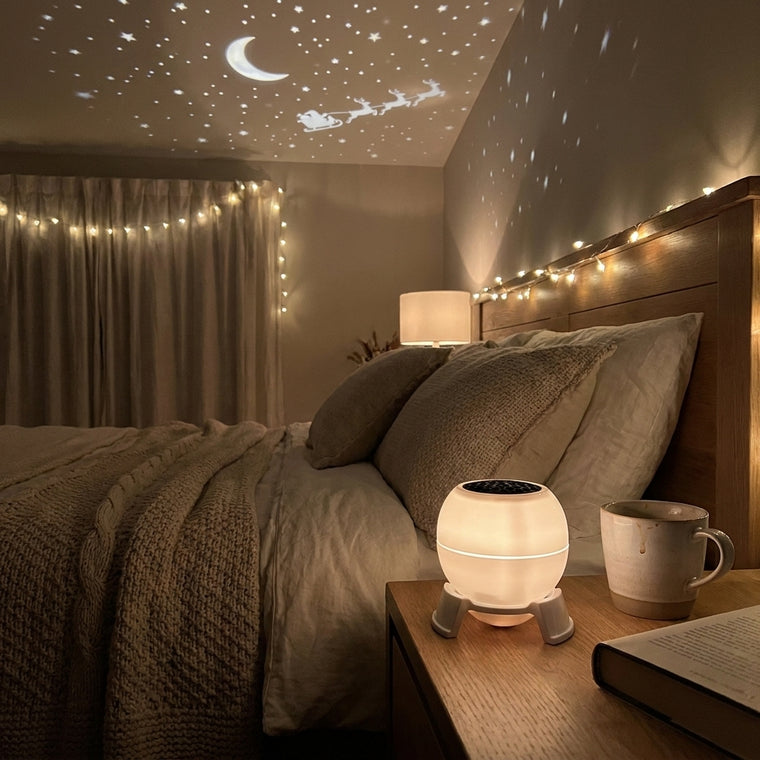 Turned our ceiling into the night sky