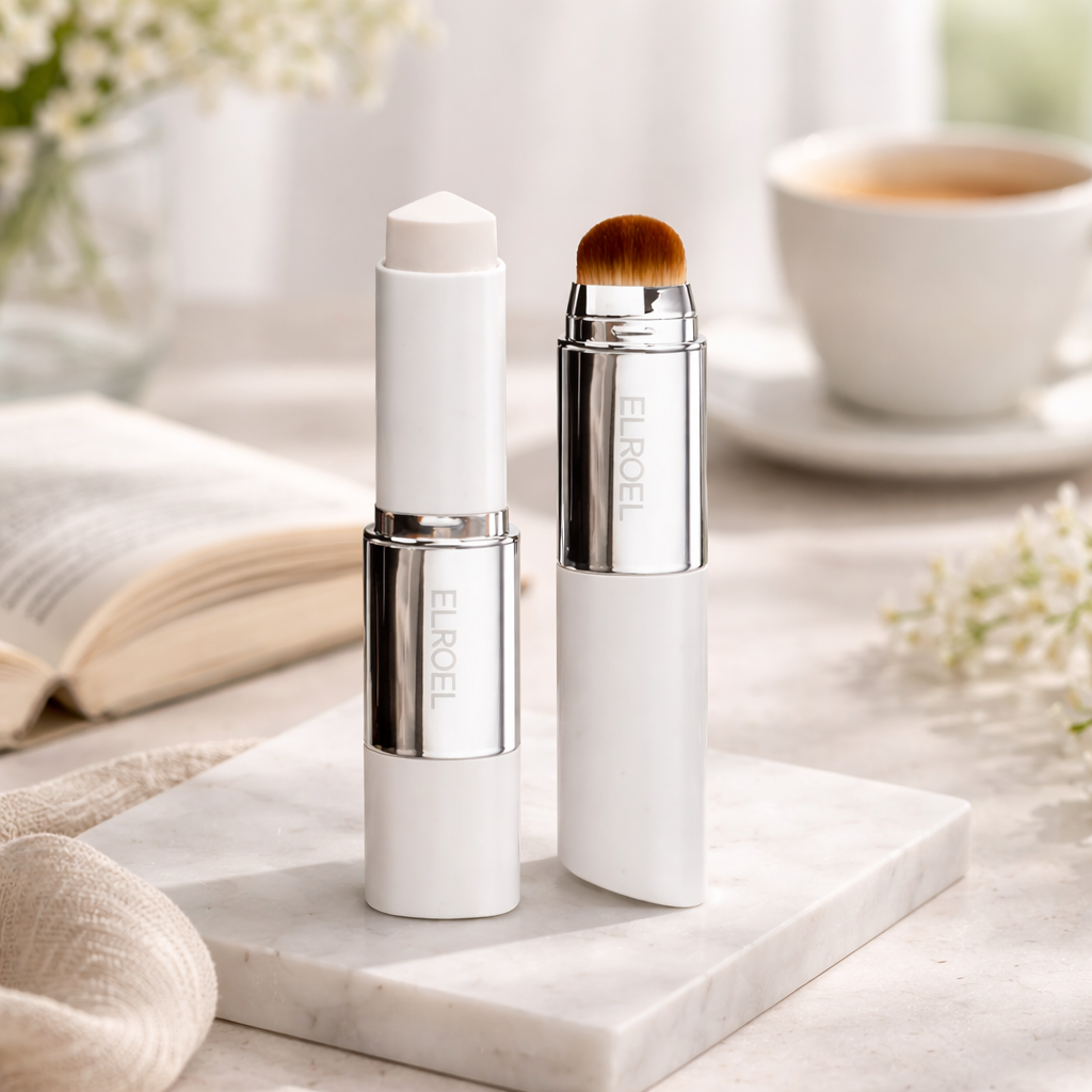 ELROEL Blanc V-Stick: 2-in-1 Color-Changing & Collagen Glow Foundation