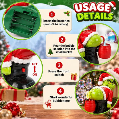 Farting Christmas Grump – Musical Bubble Blower