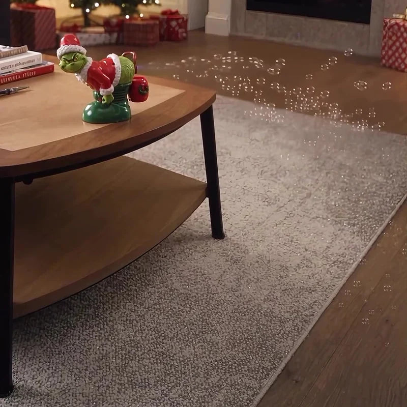 Living room full of bubbles from Christmas Grump