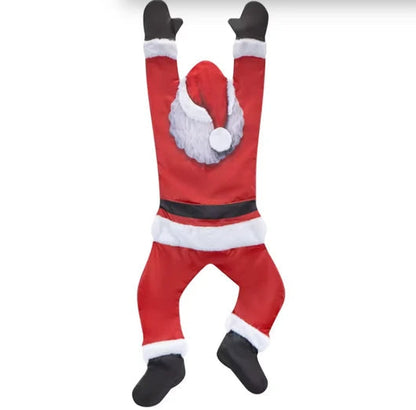 Climbing Santa outdoor decoration
