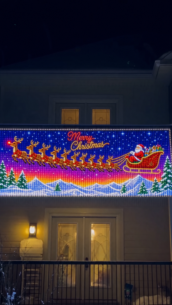 Full festive scene display
