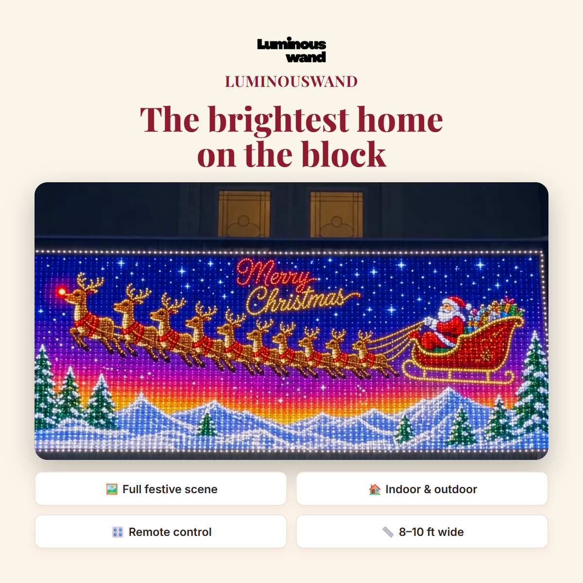 Christmas LED light curtain - Brand overview
