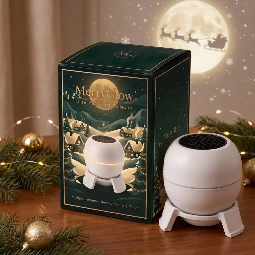 Christmas Sky Projector — Santa, Snow & Northern Lights